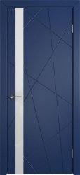 Межкомнатная дверь Flitta ПО (Blue enamel/White gloss)