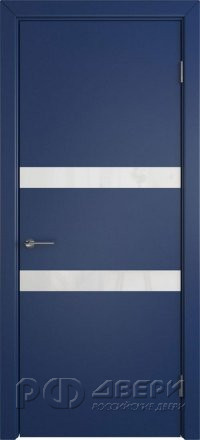 Межкомнатная дверь Niuta ПО (Blue enamel/White gloss)