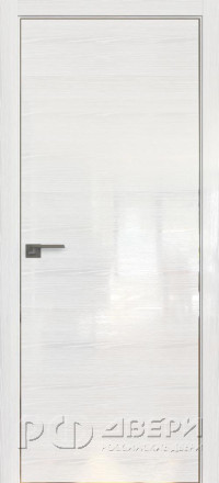 Межкомнатная дверь 20STK (Pine White glossy/Белый лак/Матовая кромка)