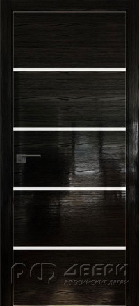 Межкомнатная дверь 20STK (Pine Black glossy/Белый лак/Матовая кромка)