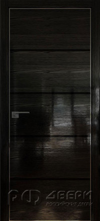 Межкомнатная дверь 20STK (Pine Black glossy/Черный лак/Матовая кромка)