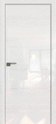 Межкомнатная дверь 8STK (Pine White glossy/Белый лак/Матовая кромка)