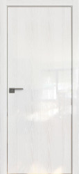 Межкомнатная дверь 9STK (Pine White glossy/Белый лак/Кромка Хром)