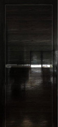 Межкомнатная дверь 11STK (Pine Black glossy/Матовая кромка)