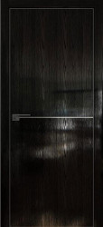 Межкомнатная дверь 12STK (Pine Black glossy/Матовая кромка)