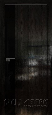 Межкомнатная дверь 14STK (Pine Black glossy/VG черный/Матовая кромка)