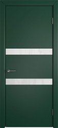 Межкомнатная дверь Niuta ПО (Green enamel/White gloss)