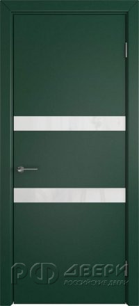 Межкомнатная дверь Niuta ПО (Green enamel/White gloss)