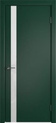 Межкомнатная дверь Niuta 1 ПО (Green enamel/White gloss)