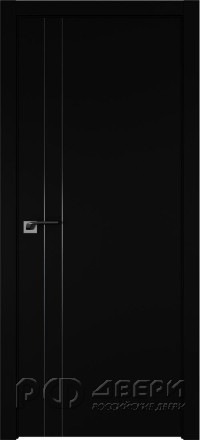 Межкомнатная дверь 42SMK (Черный матовый/Кромка ABS)