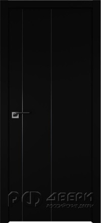 Межкомнатная дверь 43SMK (Черный матовый/Кромка ABS)