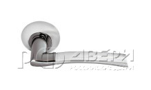 Ручка для межкомнатной двери DIY MH-06 SN/BN ПИЗА (Белый никель/Черный никель)
