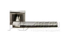 Ручка для межкомнатной двери DIY MH-21 SN/BN-S AGBAR (Белый никель/Черный никель)