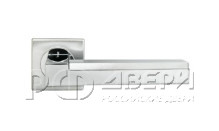 Ручка для межкомнатной двери LUXURY NC-1-S CSA/CRO (ISLAND/ОСТРОВ) (Матовый хром/Хром)