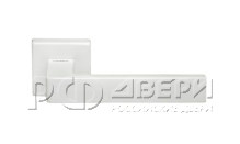 Ручка для межкомнатной двери LUXURY HORIZONT-SQ BIA (Белый)