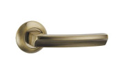 Ручка раздельная для межкомнатной двери ALFA TL ABG-6 (Зеленая бронза)