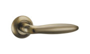Ручка раздельная для межкомнатной двери BASIS TL ABG-6 (Зеленая бронза)