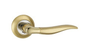 Ручка раздельная для межкомнатной двери PELICAN TL SG/GP-4 (Матовое золото/Золото)