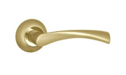 Ручка раздельная для межкомнатной двери CRONA TL SG/GP-4 (Матовое золото/Золото)