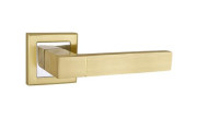 Ручка раздельная для межкомнатной двери STYLE QL SG/CP-4 (Матовое золото/Хром)