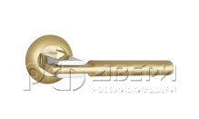 Ручка раздельная для межкомнатной двери CITY TL SG/CP-4 (Матовое золото/Хром)