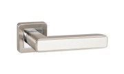 Ручка раздельная для межкомнатной двери MARS QR/HD SN/WH-19 (Матовый никель/Белый)