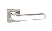 Ручка раздельная для межкомнатной двери NOVA QR SN/WH-19 (Матовый никель/Белый)