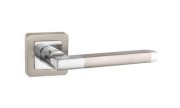 Ручка раздельная для межкомнатной двери PLUTON QR SN/CP-3 (Матовый никель/Хром)