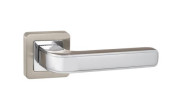 Ручка раздельная для межкомнатной двери NOVA QR SN/CP-3 (Матовый никель/Хром)