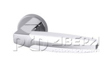Ручка для межкомнатной двери Armadillo ARC URB2 CP/White-14 (Хром/Белый)