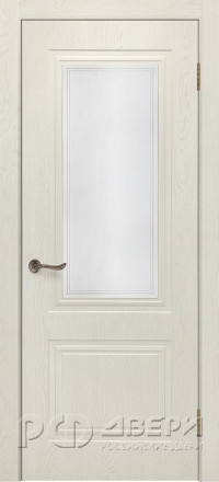 Межкомнатная дверь Сити-5 ПО (RAL 9001/Сатинат с рисунком)