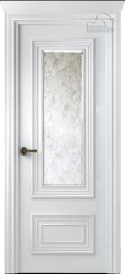 Межкомнатная дверь Палаццо 2 ПО (Эмаль Белая/Зеркало Mirold Morena)