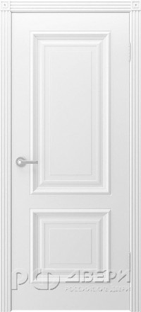 Межкомнатная дверь Акцент ПГ (Белая эмаль)