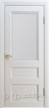 Межкомнатная дверь Вена Багет 2 ПО (Ясень белый/Сатинат)