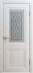 Межкомнатная дверь Венеция Багет 1 ПО-6 (Ясень белый)