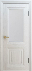 Межкомнатная дверь Венеция Багет 1 ПО (Ясень белый/Сатинат)