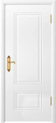 Межкомнатная дверь Контур-1 ДГ (Белая Эмаль)