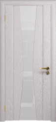 Межкомнатная дверь Соната-2 ПО (Ясень Белый/Триплекс Белый)