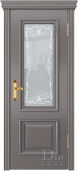 Межкомнатная дверь Кардинал Каприс ПО (Эмаль Графит/Версаль)