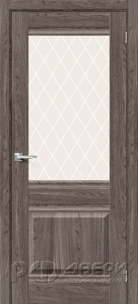 Межкомнатная дверь Прима-3 ПО (Ash Wood/Wood Сrystal)