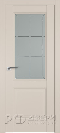 Межкомнатная дверь Profil Doors 90U ПО (Санд/Гравировка 1)