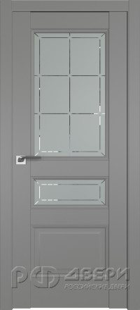 Межкомнатная дверь 94U (Грей/Гравировка 1)