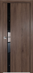 Межкомнатная дверь Profildoors 6ZN ДО (Салинас темный/Черный лак)