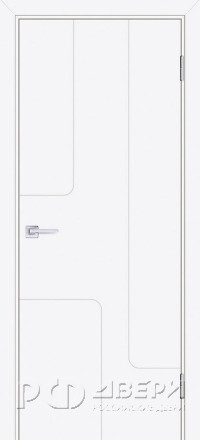 Межкомнатная дверь Смальта-Лайн 01 (Белый RAL 9003)