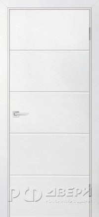 Межкомнатная дверь Смальта-Лайн 03 (Белый RAL 9003)