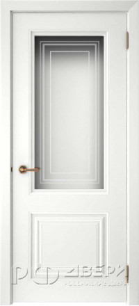 Межкомнатная дверь Смальта 42 ПО (Белый RAL 9003)