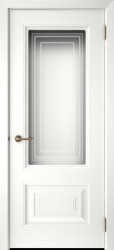 Межкомнатная дверь Скин-6 ПО (Белая эмаль)