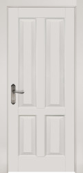 Дверь из массива ольхи Ретро ПГ (Белая эмаль)