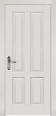 Дверь из массива ольхи Ретро ПГ (Белая эмаль) Мини фото #0