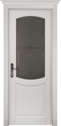 Дверь из массива ольхи Бристоль ПО (Белая эмаль)
